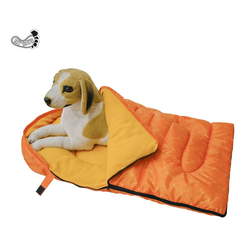 

Saco de dormir para perros, impermeable, cálida, cama para mascotas con bolsa para interiores, exteriores, viajes en automóvil, camping, senderismo,