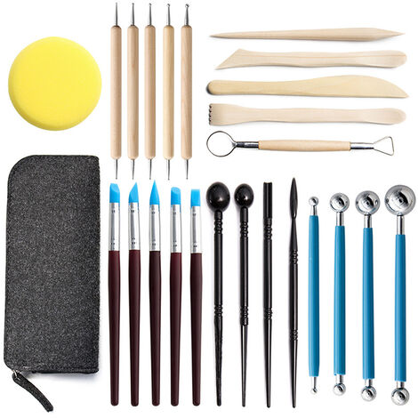 Clay Tools Set Pottery Sculpting Kit Sculpt Smoothing Carving Pottery  Ceramic Polymer Shapers Modeling Carved Sculpture Tools