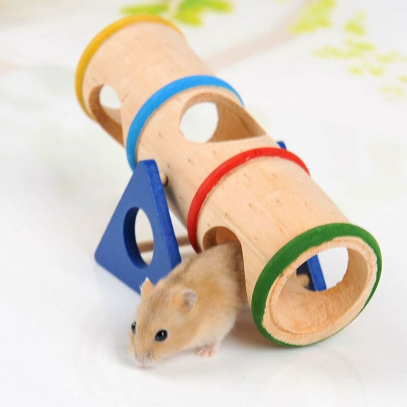 

Small Pet Playground Juguete mecedor de madera para mascotas pequeñas como el hámster enano y el ratón