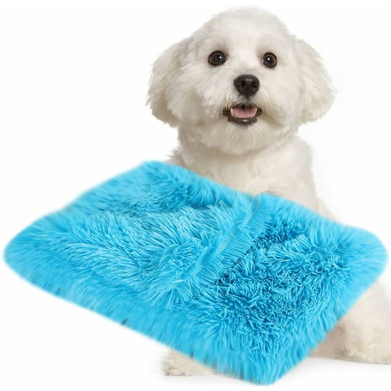 

Soft Dog Blanket Alfombra de forro polar lavable para perros gatos (M, Azul cielo)