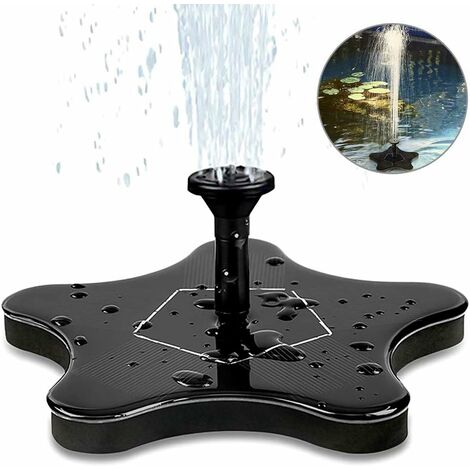 main image of "LITZEE Solar Fountain, Electric Solar Water Pump Solar Panel Pump 1.4W Garden Outdoor Watering Floating Pump for Garden Patio Birds Pond Pool and Pond"