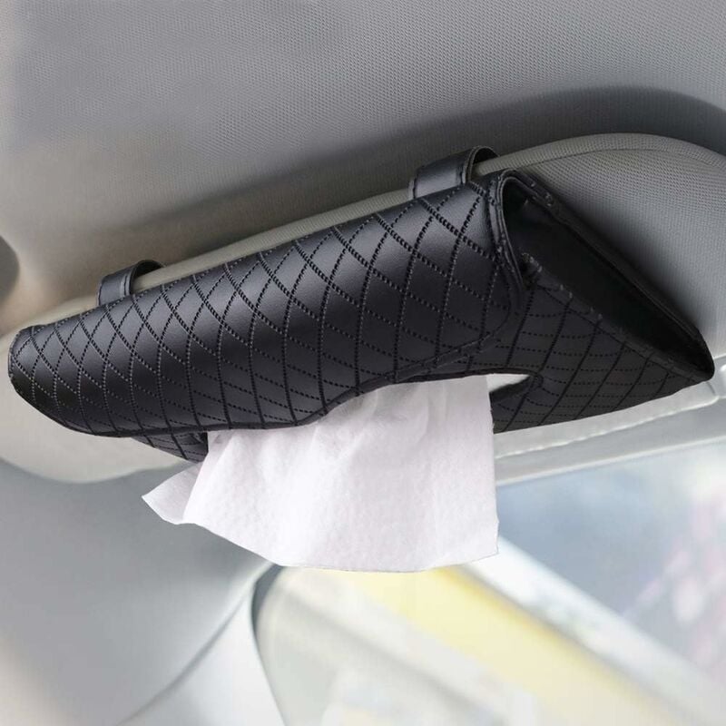 

Soporte para pañuelos para automóvil, soporte para caja de pañuelos de lujo para automóvil, soporte para toalla para visera, soporte para pañuelos