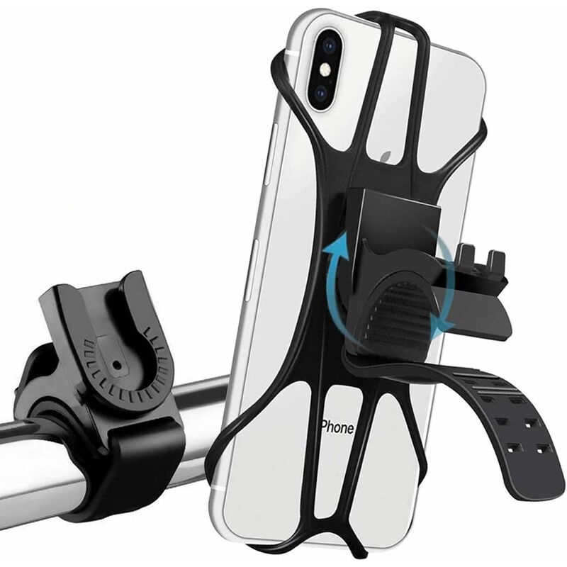 

Soporte para teléfono celular para bicicleta Soporte para teléfono celular para motocicleta Rotación de 360 ​​° Antivibración Ajustable Para todos