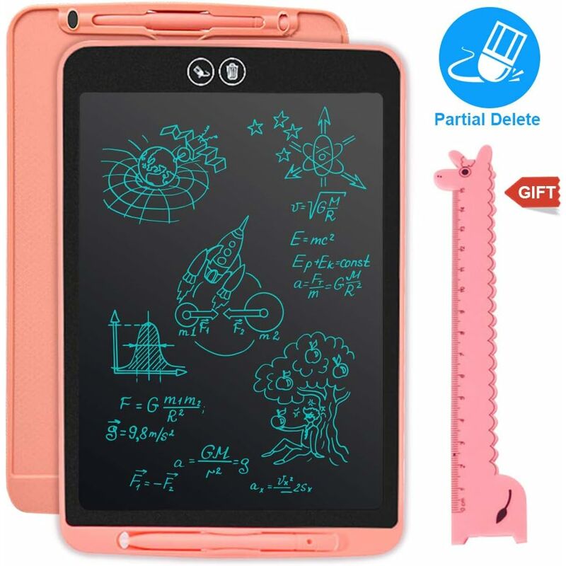 

Tablero de escritura LCD de 8.5 pulgadas Tableta de escritura parcialmente borrable Tablero de escritura electrónico LCD con botón de extracción de