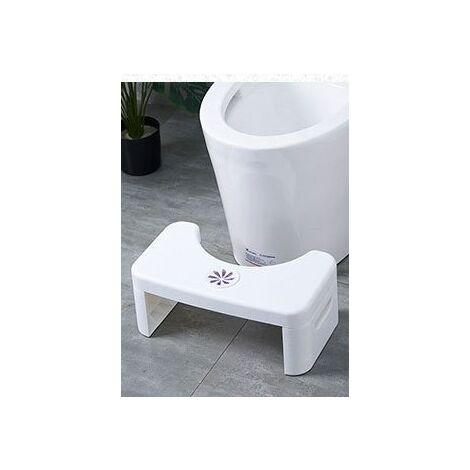 Confortable et Amovible LoveOlvido Tabouret de Toilette Moderne pour Adultes antidérapant en Plastique épaissi Tabouret Squat Aid Bowel Movements-White Tabouret de Toilette Pot 