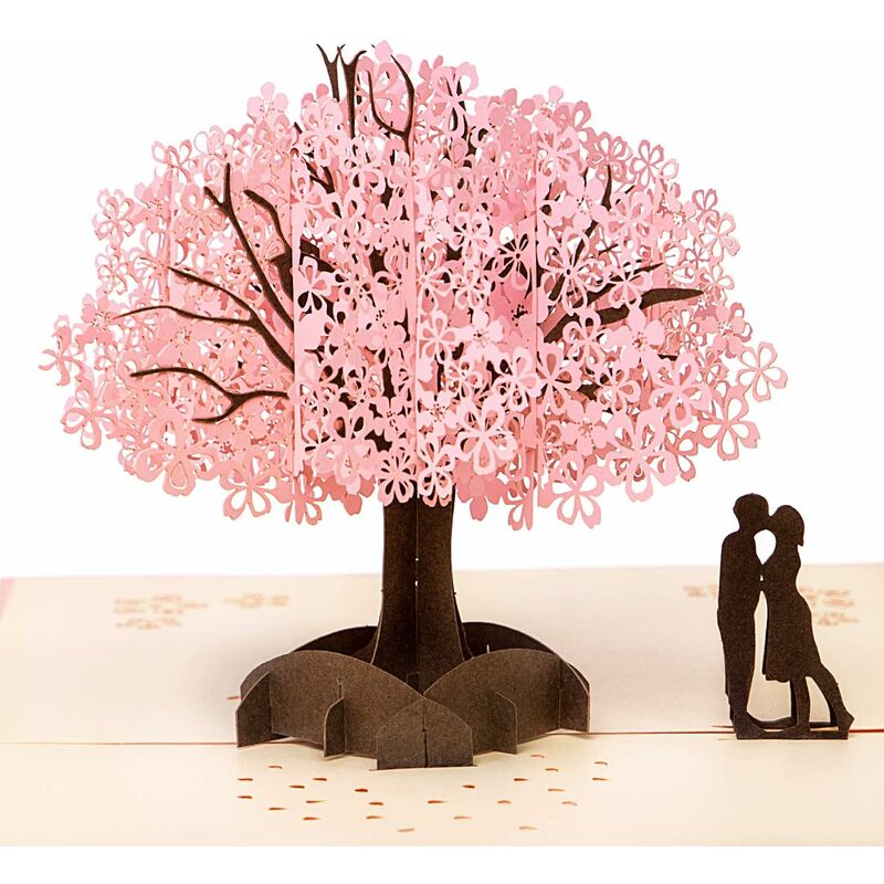 

Litzee - Tarjeta de cumpleaños Tarjetas de Navidad, Tarjeta de boda emergente 3D para la mayoría de las ocasiones, Tarjeta de felicitación romántica