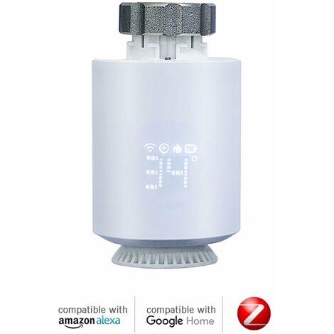 Valv Fonctionne pour le Récepteur sans fil TYGWZW-01N Thermostatique Programmable Régulateur de Température Thermostat de Radiateur de Chauffage Intelligent Compatible avec Alexa Google Home 