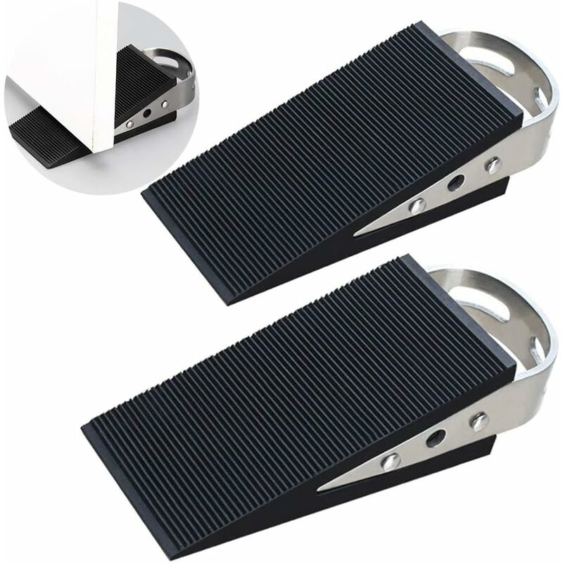 

Tope de puerta Tope de goma Tope de puerta Tope de puerta antideslizante Superficie ranurada de altura ajustable, manija trasera, suave, reducción de