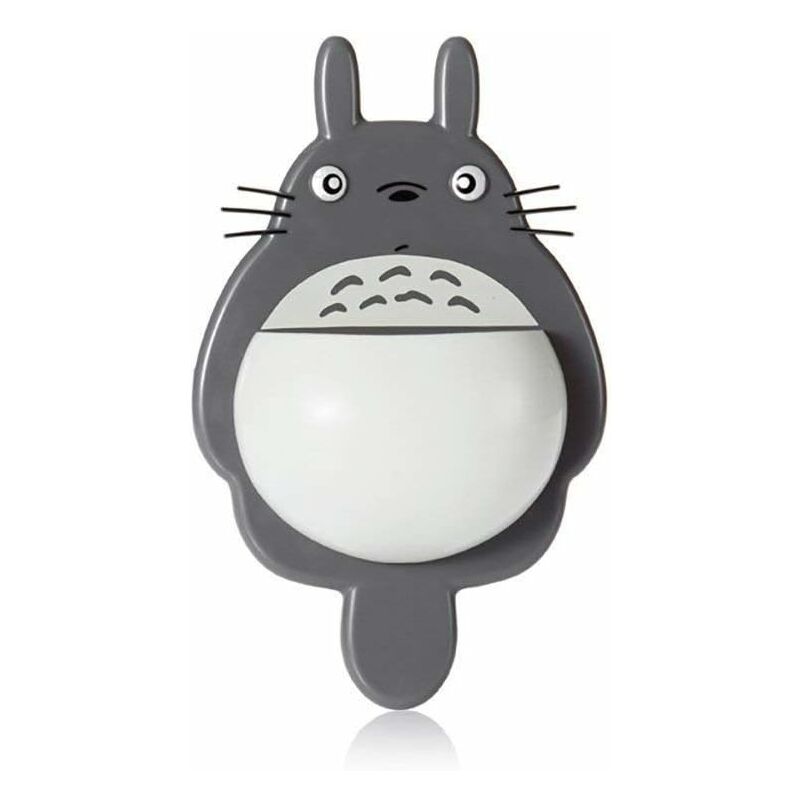 

Totoro Cepillo de dientes de pared y soporte para pasta de dientes con ventosa, soporte para baño-A