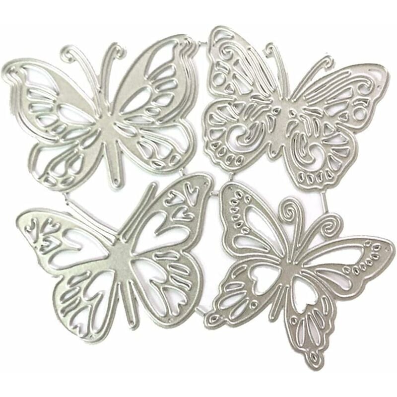 

Troqueles de corte para álbumes de recortes, con forma de mariposas en relieve, troqueles de corte de mariposas, plantillas de corte cuadradas,