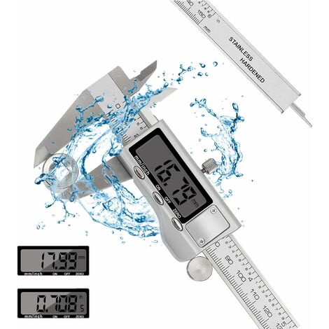Adoric Vernier Caliper Digital Caliper,150MM 6 Inch Calipers Measuring Tool  - Electronic Micrometer Caliper with Large LCD Screen, Auto-off Feature,  Inch and Millimeter 