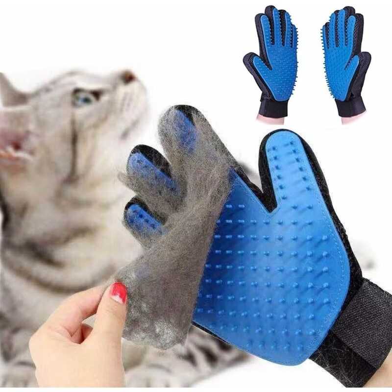 

Xian Jia Guante de aseo para perros y gatos, con guante para muebles, pequeño, mediano, para perros, gatos, guantes de aseo para mascotas,