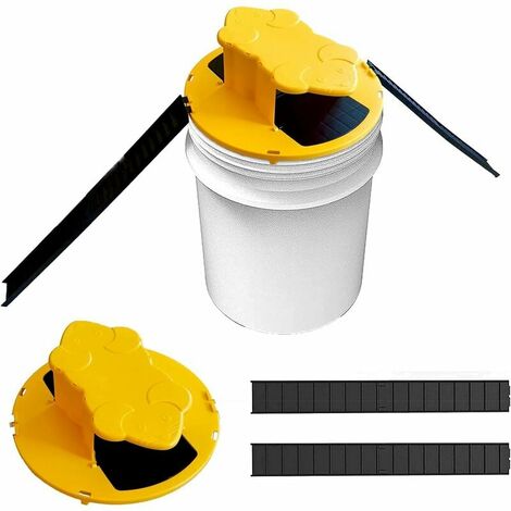 LITZEETrampa Para Ratas Y Trampa Para Ratones Flip Slide Cubo Tapa Trampa Para Ratones Compatible Trampa De Equilibrio Interior Y Exterior Restablecimiento Automático Trampa Para Ratones (Ingrese En A