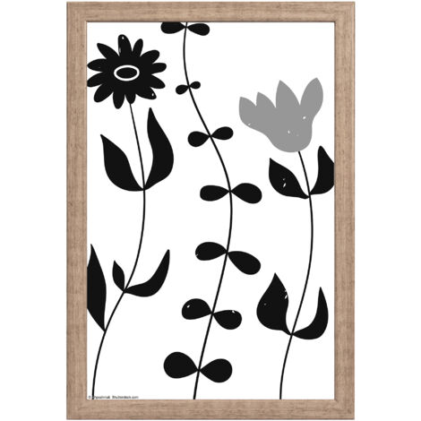 Liv Holzrahmen 10x15 cm, GRAU, Monstera