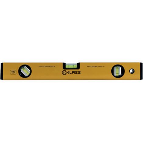 LIVELLA A 3 FIALE IN ALLUMINIO MAGNETICA "MAGNETIC PRECISION" MM.400 KLASS XZ114