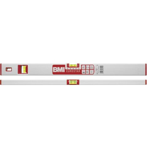 Livella a bolla EUROSTAR 690 E 60 cm alluminio argento ± 0,5 mm / m BMI