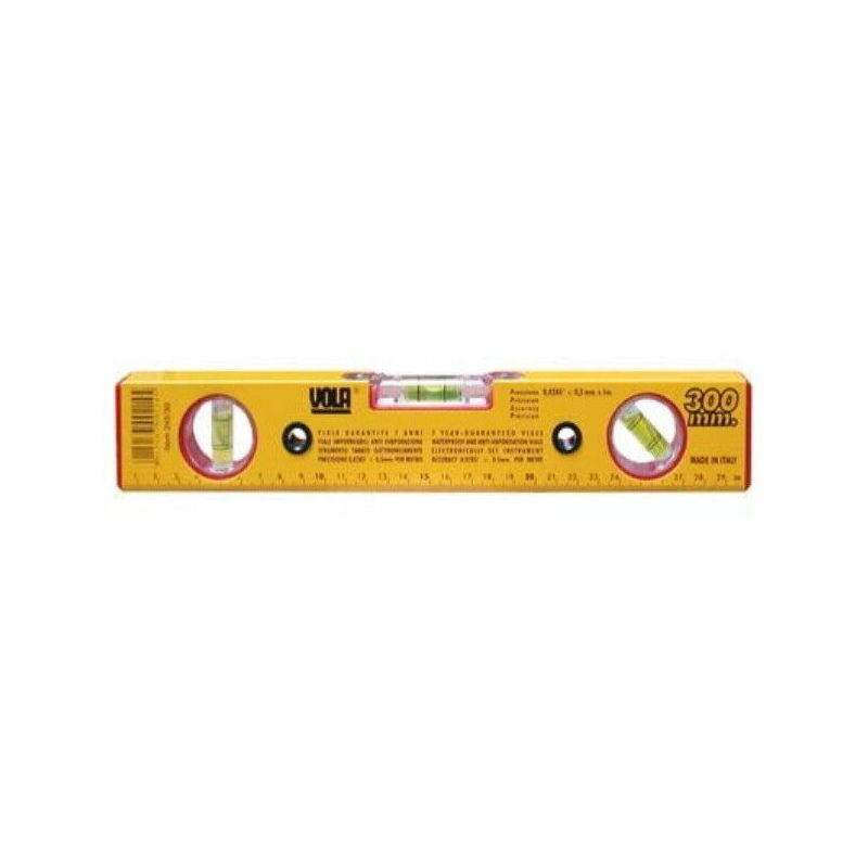 Livella alluminio 3 bolle strumento per muratore Vola varie misure lunghezza: 40 cm