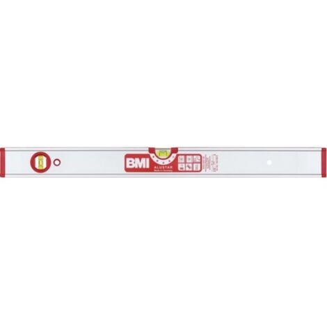 Livella ALUSTAR 120 cm alluminio argento ± 0,5 mm / m BMI