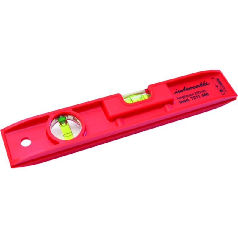 Livella Intercable lunghezza 250mm Rossa 7211440