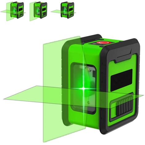 Livella laser a 2 linee ad alta precisione, livella laser autolivellante, strumenti di calibrazione per la posa di piastrelle, lavori edili, ecc.