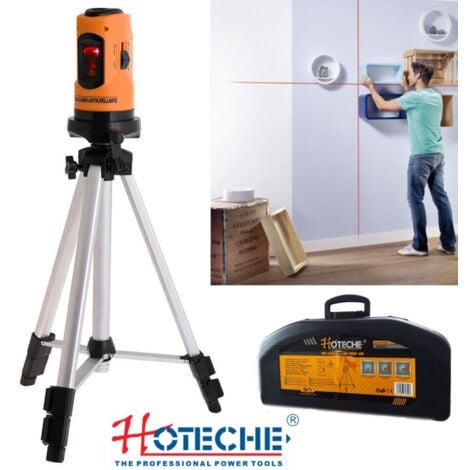 Livella laser auto livellante con cavalletto/treppiede in valigetta Hoteche - 285001