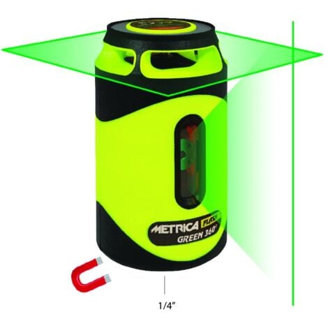 LIVELLA LASER AUTOLIVELLANTE CON LASER VERDE A 360° PORTATA 40MT. - IP54 - INeOUT 61435