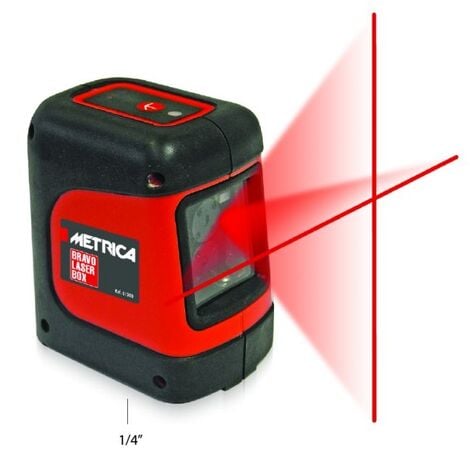 Livella Laser Autolivellante Metrica Laserbox Raggio Rosso 61300