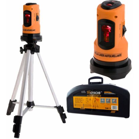 Livella laser autolivellante tracciatore con cavalletto treppiedi 2 linee 285001