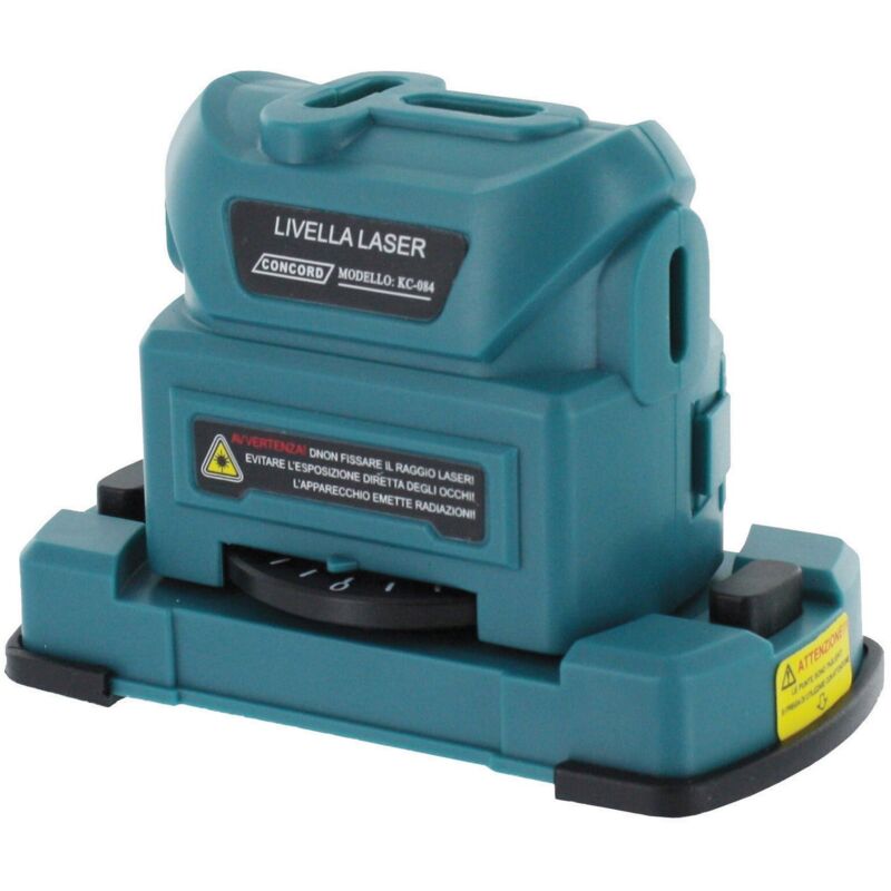 Livella Laser Concord 2 Ampolle Visibilità 4 Mt Goniometro Kc-084