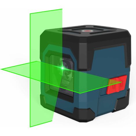 livella laser verde betterlife, linea laser autolivellante da 15 m ± 0,2 mm/m, laser a croce verde orizzontale e verticale da 1 m antiurto, impermeabile e antipolvere IP54 con custodia protettiva e 2