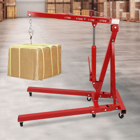 Livellatore argano motore 4400lb 2 tonnellate, attrezzo sollevamento carico gru officina, rotella