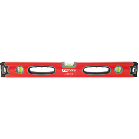 Livelli rettangolari in alluminio con doppia piastra, lunghezza 600 mm