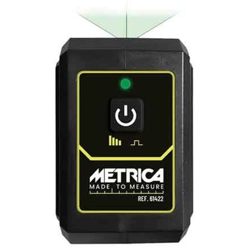 LIVELLO LASER 'GREEN CROSS' 2 LINEE METRICA Colore verde, portata fino a 15 mt