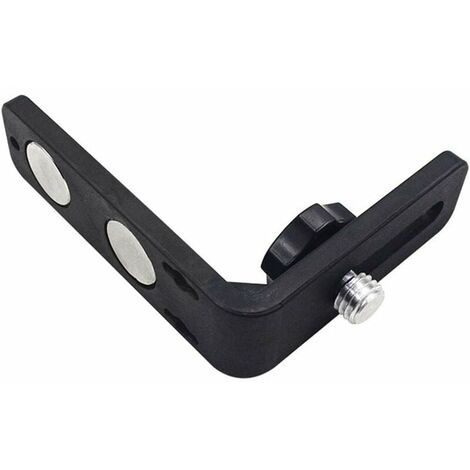 Livello magnetico a forma di L Supporto magnetico multifunzionale a forma di L Adattatore per livello laser da 5/8" per laser Topcon Spectra Leica Bosch Hilti Dewalt