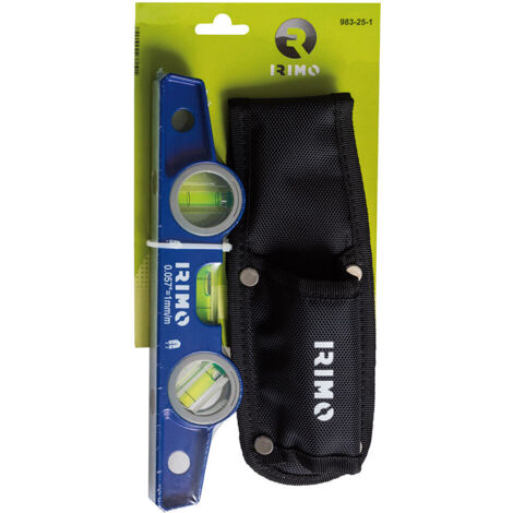 Livello solido in alluminio iniettato magnetico 250 mm con borsa 983-25-1 Irimo
