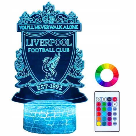 Liverpool FC Anfield 16 LED 3D Kinder Schreibtisch Nachtlampe + Fernbedienung