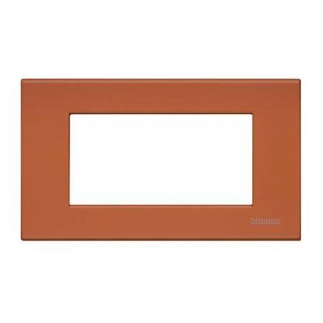 Living Light placca 4 moduli, colore rosso gomma  BTIN4804RE