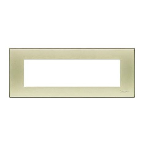 Living Light placca 7 posti, colore argento lucido  BTIN4807SA