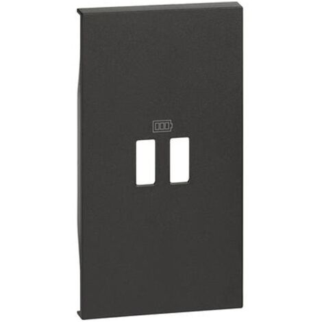 Living now cover usb ladegerät 2 module schwarz kg12c