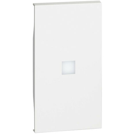 Living Now enjoliveur 2 modules commande éclairage blanc témoin BTICINO BTKW01M2X