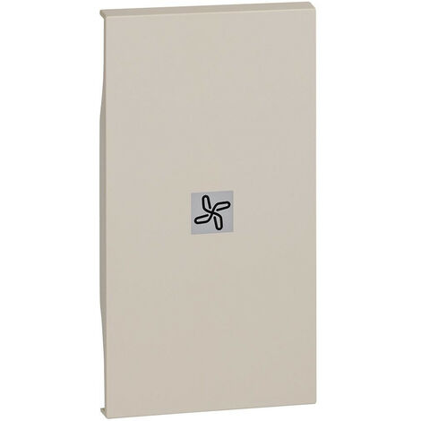 Living Now enjoliveur 2 modules commande éclairage sable ventilateur BTICINO BTKM01M2RN