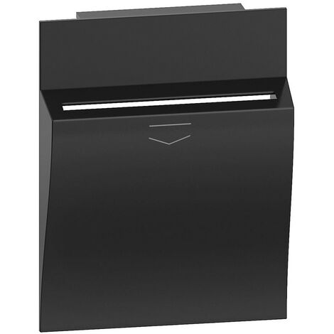 Living Now enjoliveur 2 modules INT.A badge noir BTICINO BTKG22M2