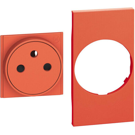 Living Now enjoliveur 2 modules prise FR rouge BTICINO BTKR55F