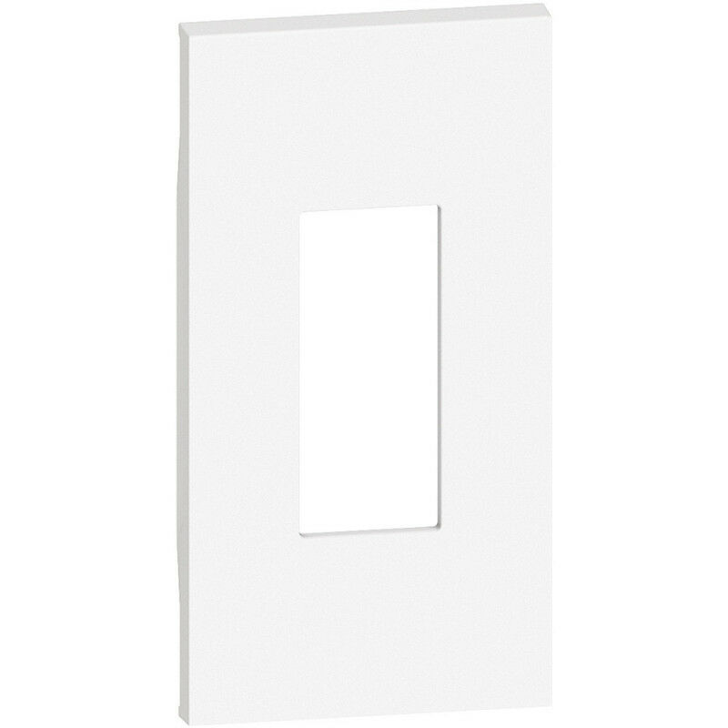 Plastron de finition Living Now pour prise RJ45 2 modules - blanc (BTKW07M2)