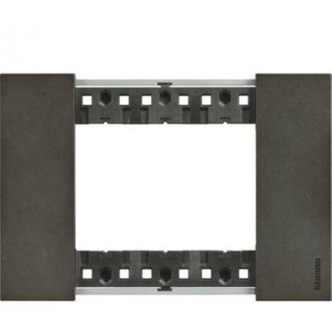 Living Now plaque acier space 3 modules BTICINO BTKA4803NG