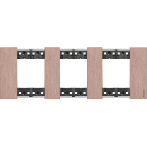Living Now plaque cuivre 3X2 modules 71V BTICINO BTKA4802M3ZM