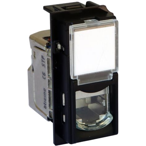 Living Now prise RJ45 STP CAT6 noir BTICINO BTKG4279C6S