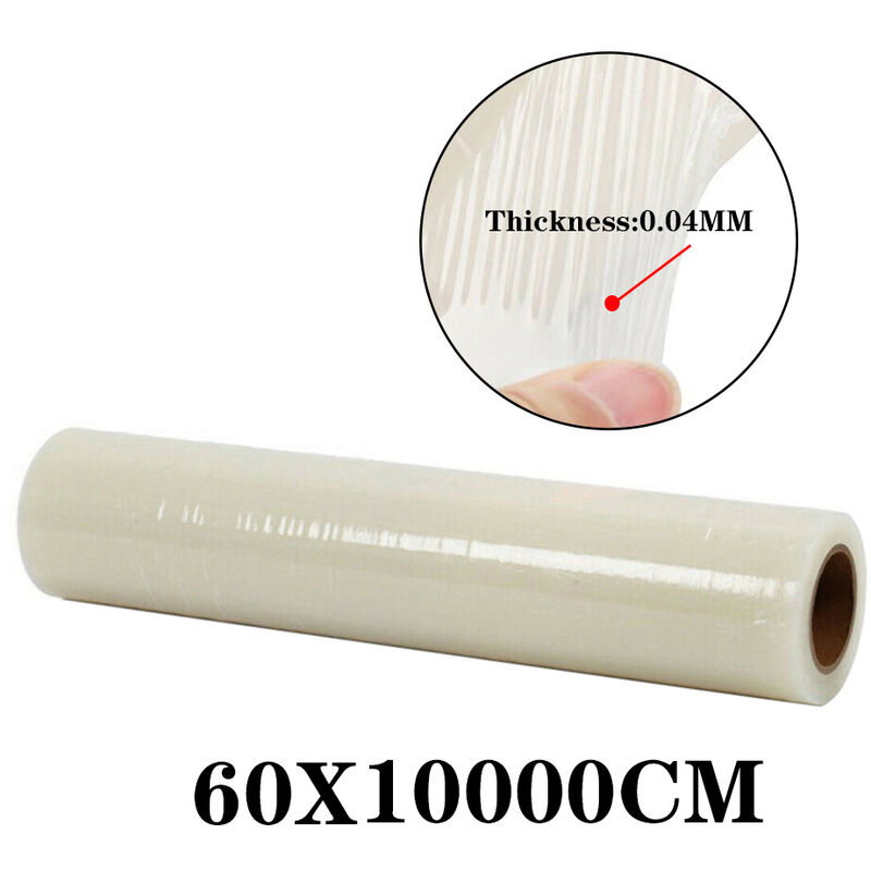 Livingandhome - 100M Temporary Clear Self Adhesive Protective Film Roll