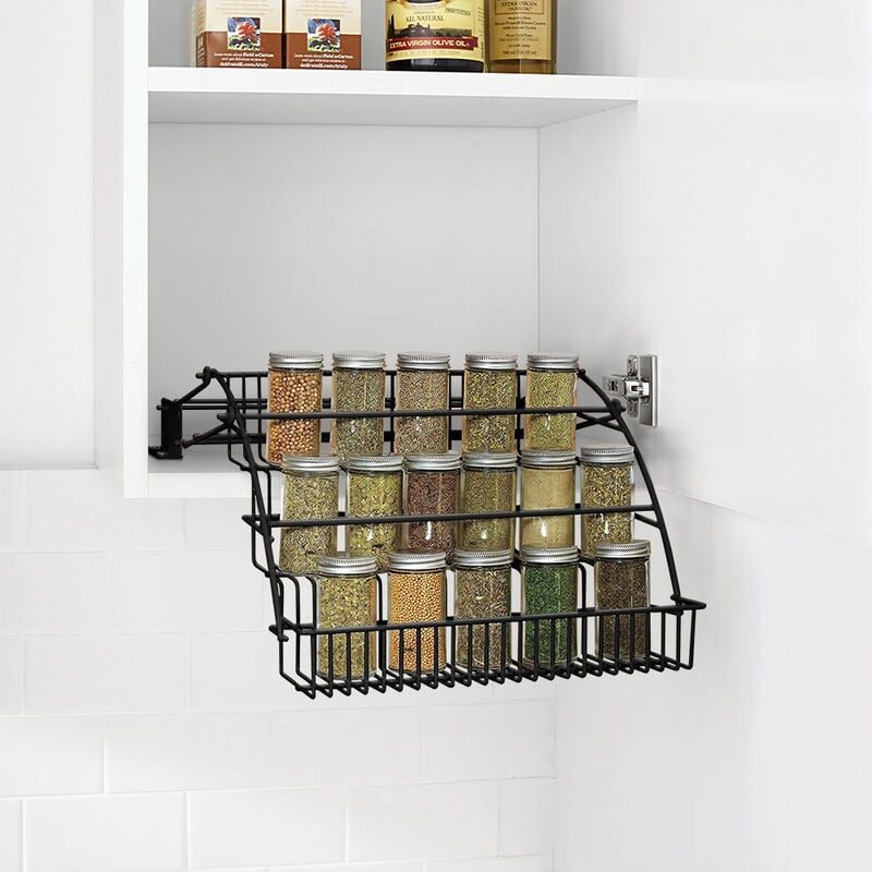 3 Tier Pull Down Spice Rack Organizer for Cabinet