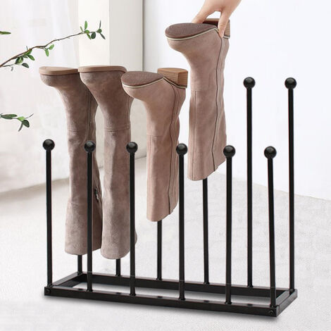 Livingandhome 6-Pair Steel High Shoes Stand Holder